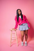 Pink rhinestone hoodie